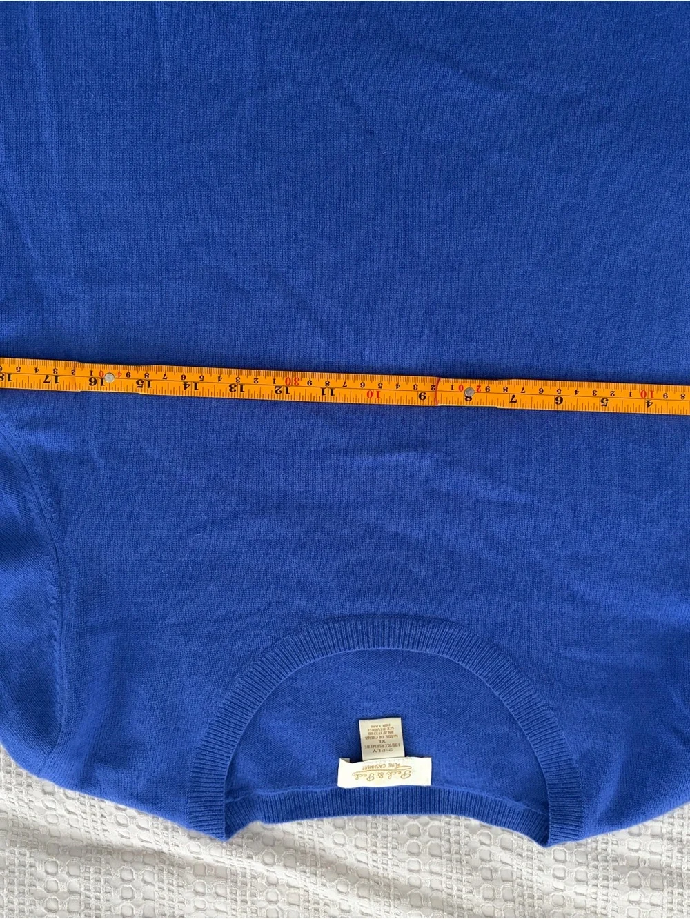 Peck & Peck Short-Sleeve Cashmere Sweater Cornflower Blue XL Old Money Aesthetic